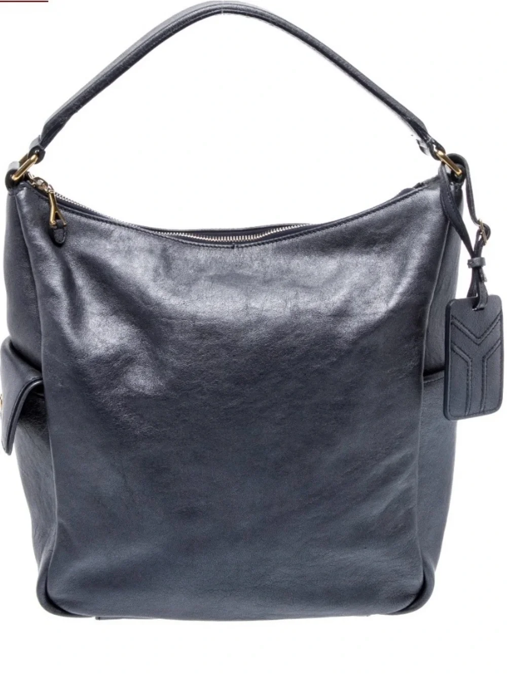 Yves Saint Laurent dark navy hobo